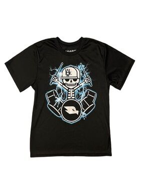 TONY HAWK Boy's Black Graphic Short Sleeve Shirt Large 10/12